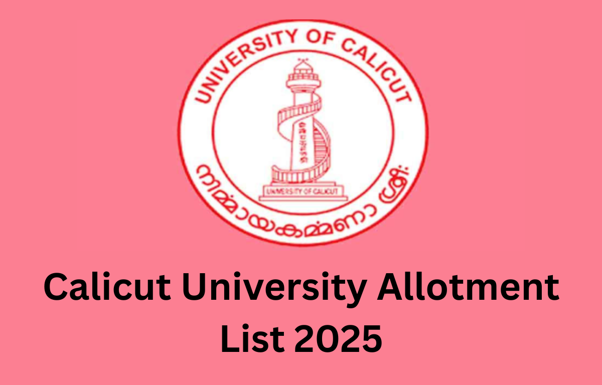 Calicut University Allotment List 2025