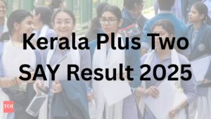 Kerala Plus Two SAY Result 2025