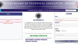 SBTE Bihar Result 2025