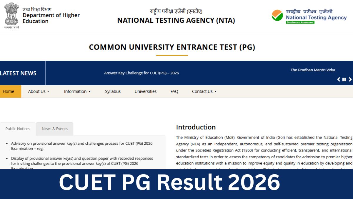 CUET PG Result 2026