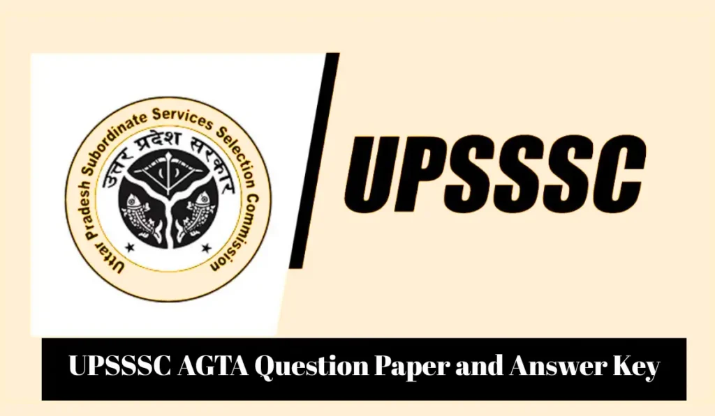 upsssc agta question paper