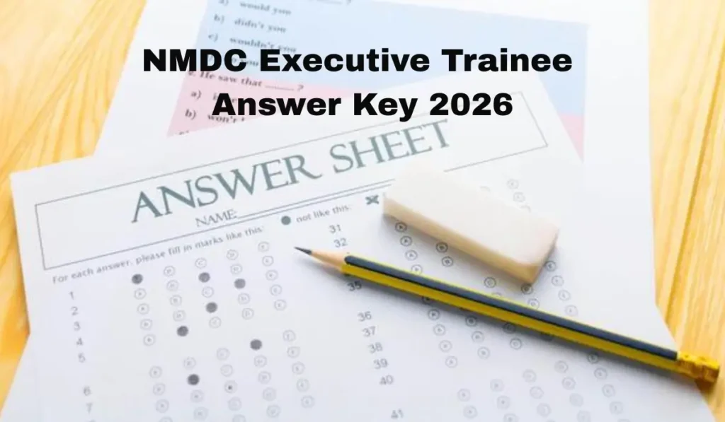 nmdc executive trainee answer key