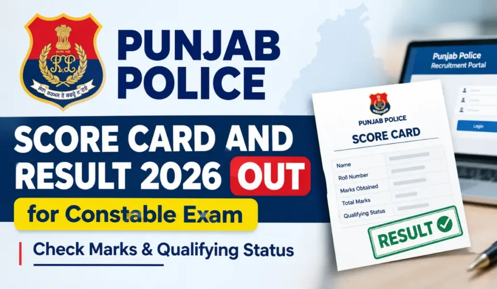 punjab police constable score card
