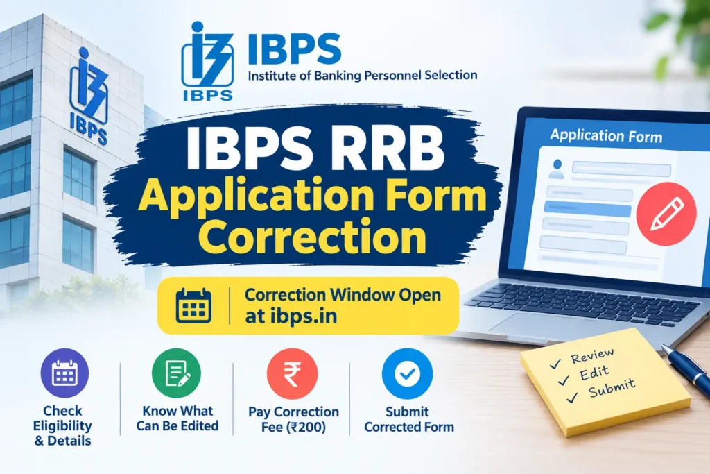 IBPS RRB Edit Application Form 2026