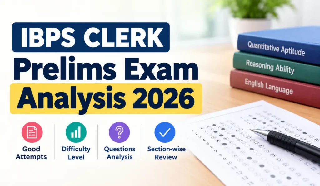 IBPS Clerk Prelims exam analysis 2026