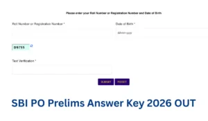 sbi po prelims answer key 2026