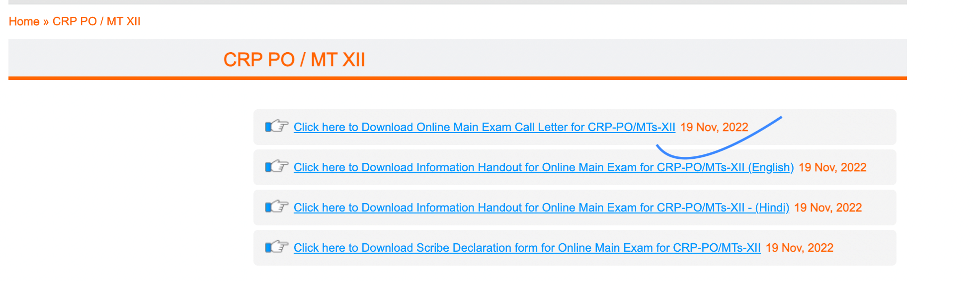 IBPS PO Mains Call Letter