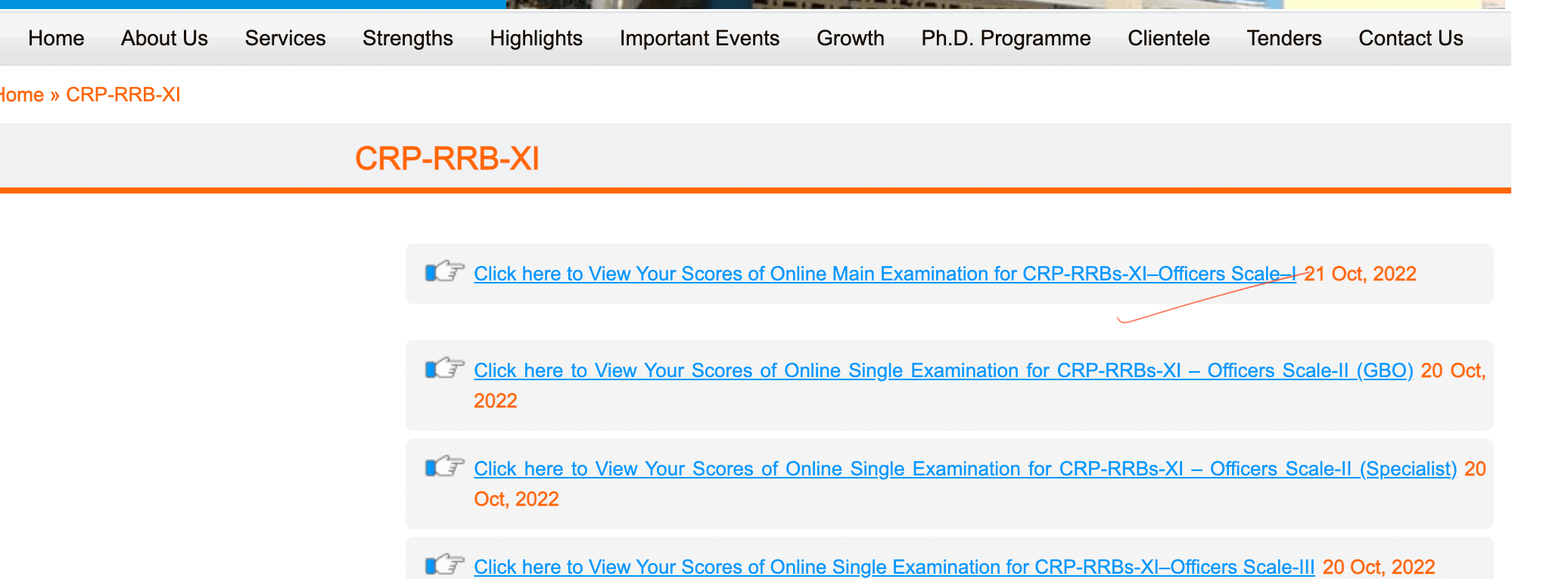 IBPS RRB PO Mains Score Card 2022