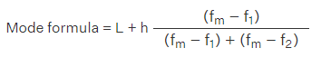 Mode Formula