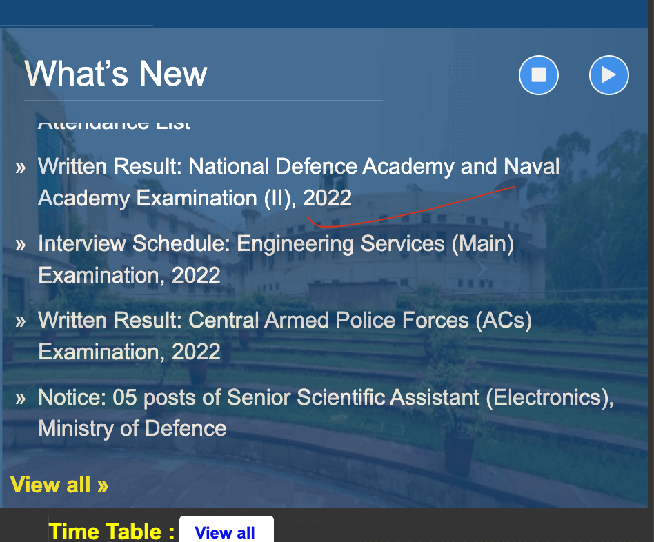NDA Result 2022 Out, UPSC NDA 2 Result Link